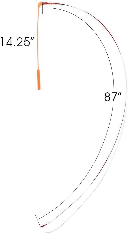 Rainbow Dance Ribbon Streamers for Kids, Set of 12, Twirling Ribbons for Dancing, Marching Band, Exercise, Pretend Play, Gymnastics Party Favors, Dance Party Decorations