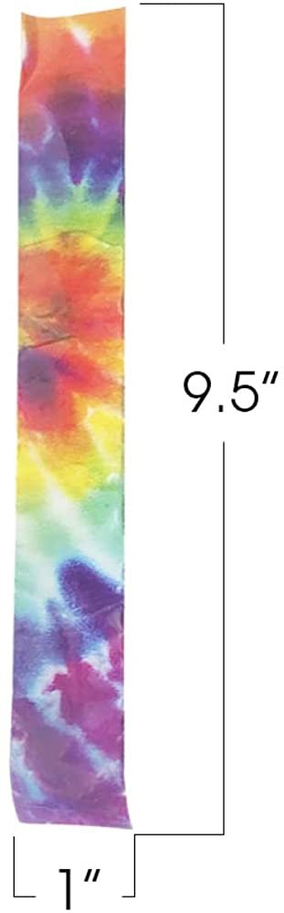 Tie Dye Slap Bracelets for Kids, Set of 6, Colorful Wristbands for Boys and Girls, Fun Birthday Party Favors for Children, Goodie Bag Fillers, Carnival Prize