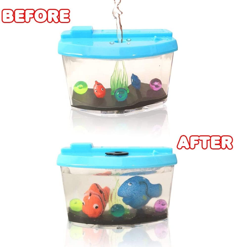 Kids Fishing Toy, Aquarium Musical Water Game Toy, Plastic Play Toys Tank  with Mini Fish, Fishing Rod, Educational Toy for Baby Young Kids
