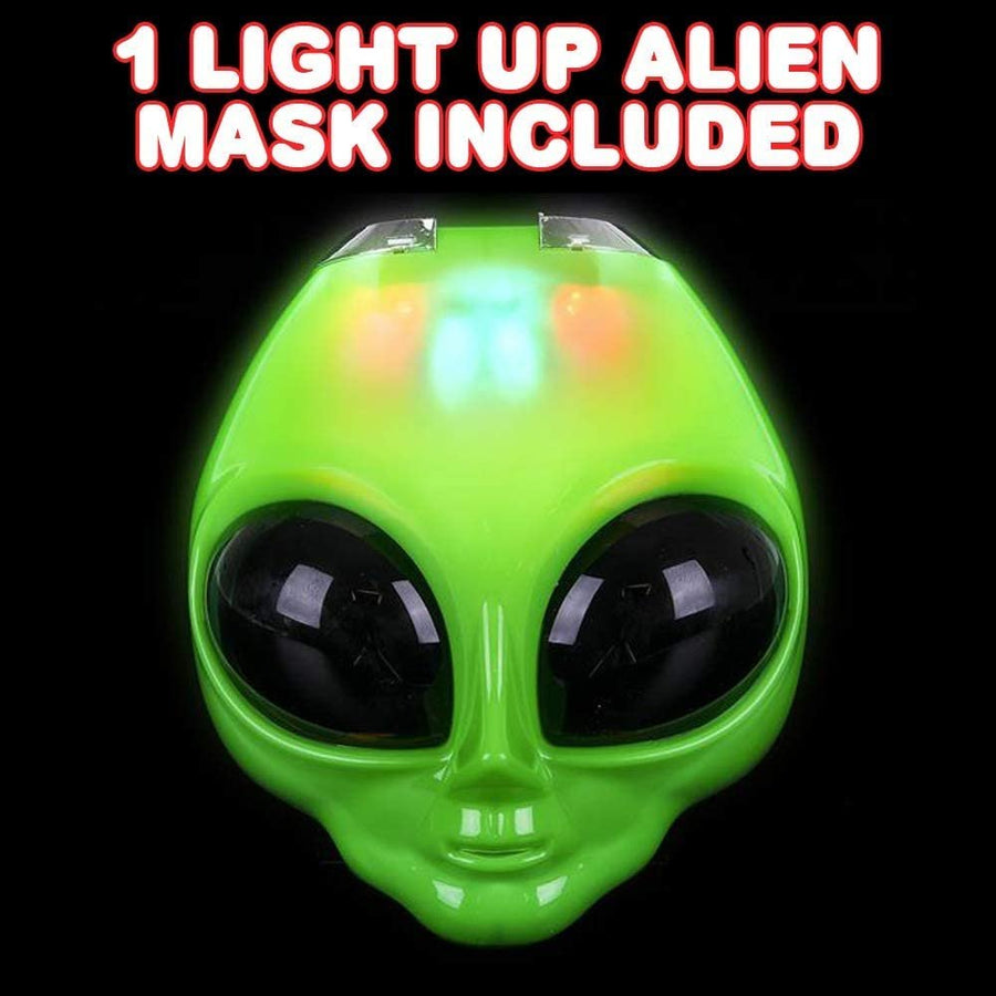 Light-Up Flip Alien Mask, Halloween Martian Face Mask with Multiple Flashing Modes and Adjustable Strap, LED Scary Mask for Kids, Fun Halloween Costume Accessories, Great Gift Idea