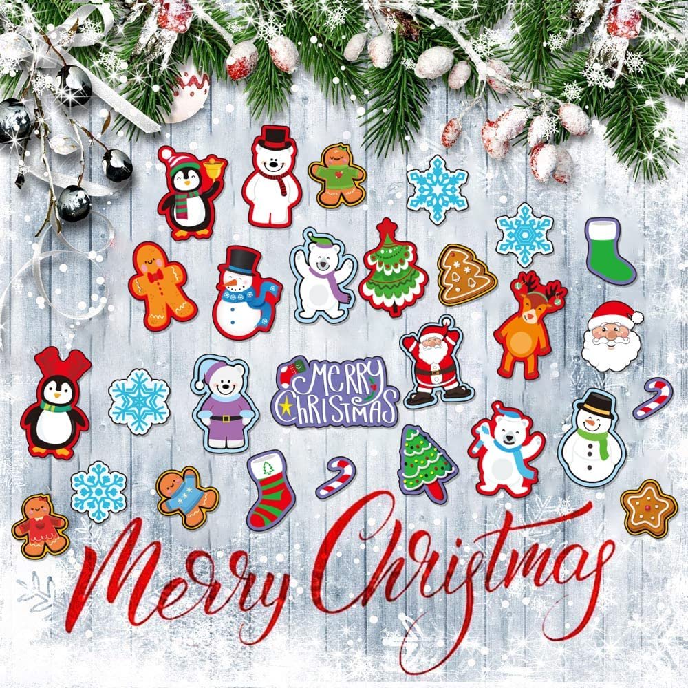 Holiday Sticker Assortment - 100 Assorted Sticker Sheets of Christmas Themed Stickers - Great Christmas Party Favors, Goodie Bag Fillers, Holiday Decorations for Boys and Girls Ages 3+