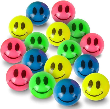 ArtCreativity Mini Smile Face Bouncing Balls - Bulk Pack of 144 - 1 Inch Bouncy Balls in Assorted Bright Neon Colors - Best Birthday Party Favors and Piñata Fillers for Boys and Girls