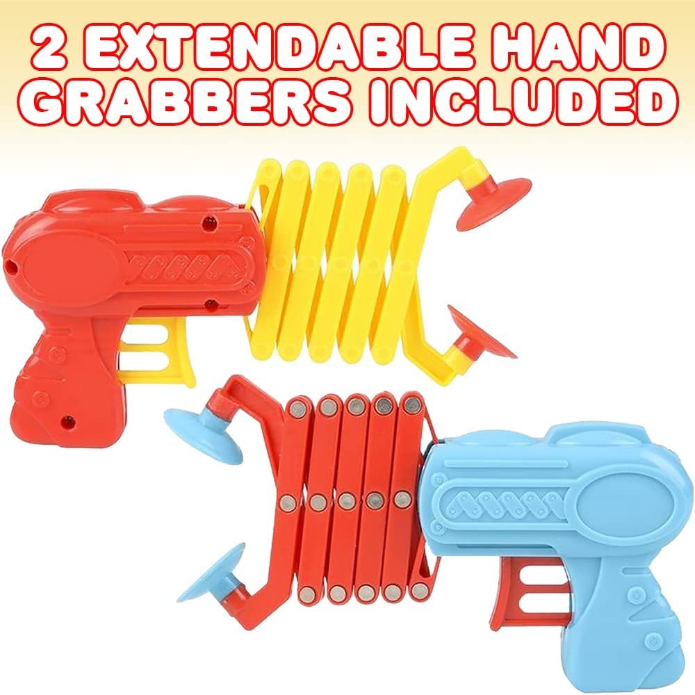 Extendable Arm Grabber Toys, Set of 2, Toy Reacher for Kids in Vibrant Colors, Picker Up Grabber for Boys and Girls, Improve Motor Skills with These Robot Arm Toys