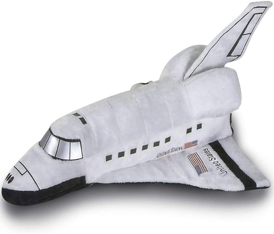 Stuffed Space Shuttle Plush Toy for Kids – 14.5" Soft and Cuddly Astronaut Spaceship - Cute Nursery Décor and Bedtime Toy, Best Gift for Birthday or Baby Shower