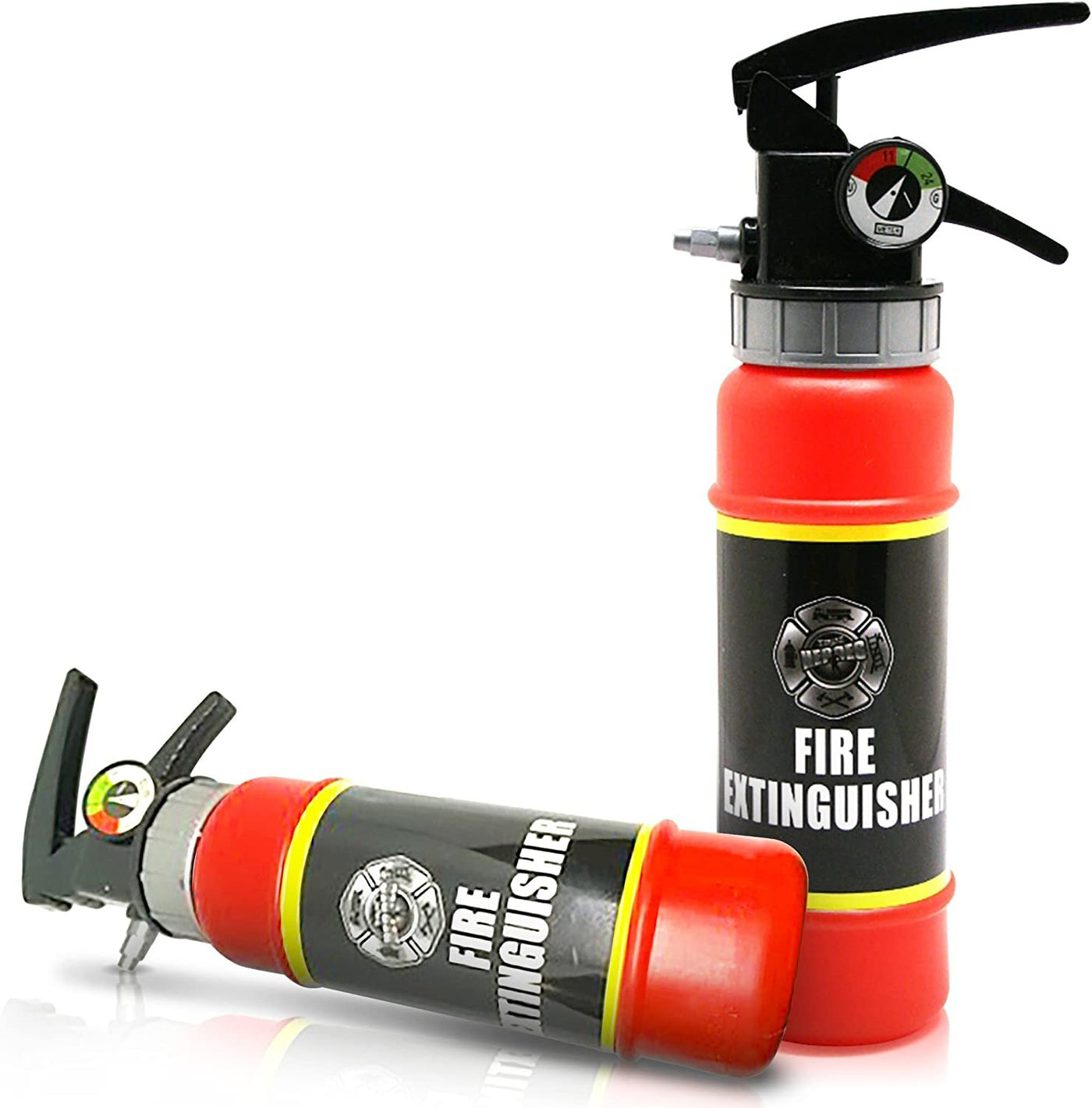 ArtCreativity Fire Extinguisher Squirter Toy - Pack of 2 - 9 Inch Water Extinguisher with Realistic Design - Fun Outdoor Summer Toy for Boys and Girls - Great Fireman Toy for Kids, Novelty Gag Gift