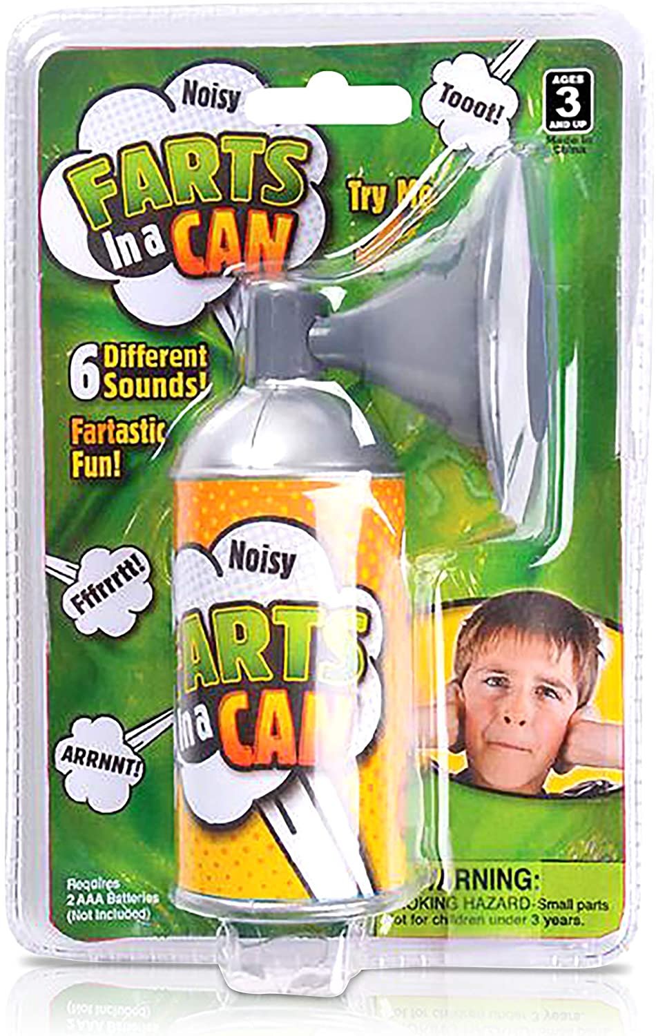 ArtCreativity 6 Inch Fart in a Can Machine with 6 Hilarious Sounds - Prank Farting Sound Toy for Kids and Adults - 100% Odorless - Loud Bullhorn - Funny Gag Joke Gift for Boys, Girls, Men and Women