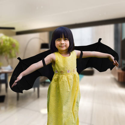 ArtCreativity Plush Wearable Bat Wings, 1 Pair, Bat Wings for Boys and Girls in Black, Kids’ Bat Halloween Costume Made of Soft Material, Dress Up Accessories for Children