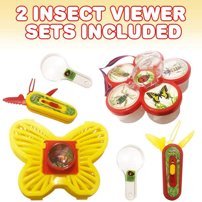 ArtCreativity Assorted Insect Bug Viewer Set of 2 for Kids Age 5+, Includes Magnifier, Holder & Multi-Tool, Assorted in Color, Style May Vary, STEM Educational Toy, Great Gift for Birthday & Holiday