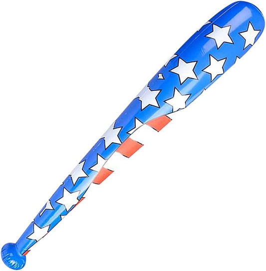 ArtCreativity American Flag Baseball Bat Inflate, Set of 3, Patriotic Costume Accessories, 4th of July Décor and Party Favors, US Flag Day, Memorial Day, and Independence Day Party Decorations
