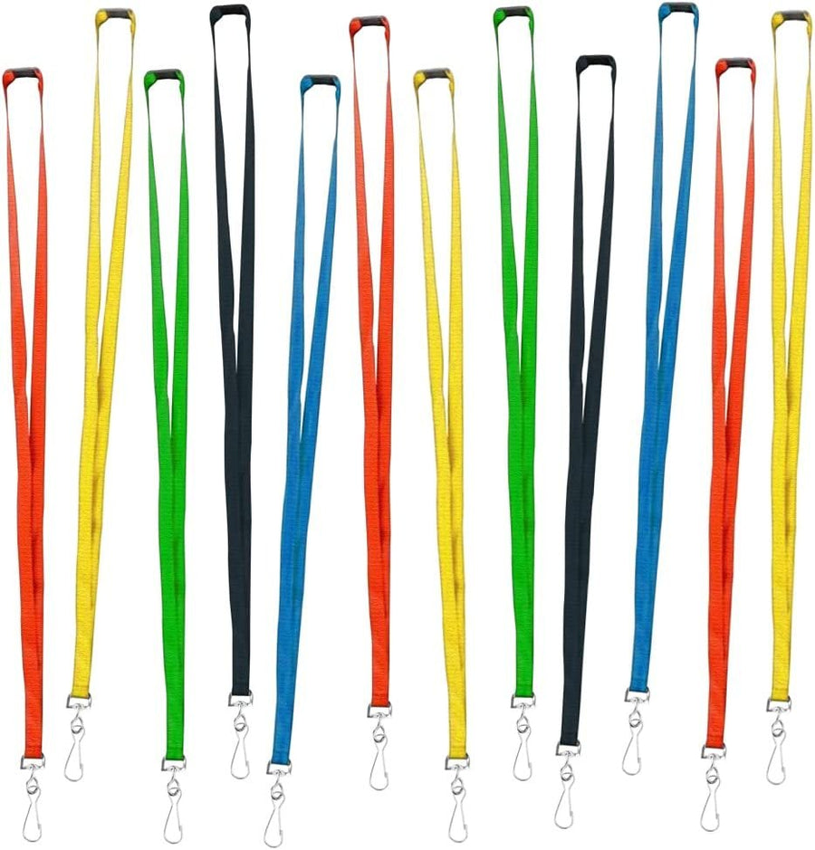 Lanyards For Kids, Set of 20, 18.5"es Long, Brightly Colored, Lanyards For ID Badges, Kids Lanyard Set, Goodie Bag Fillers, Birthday Party Favors, For Your Wallet, Keys And IDs