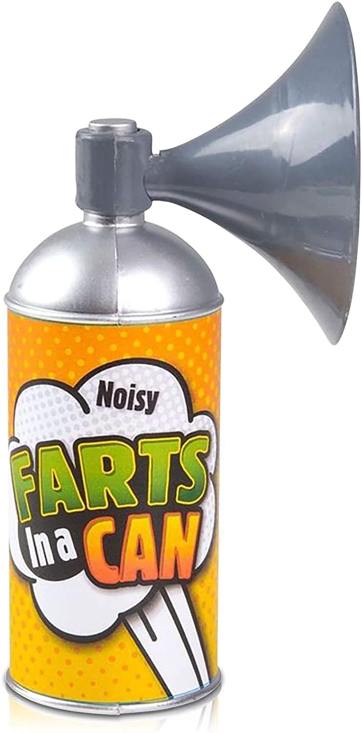 6" Fart in a Can Machine with 6 Hilarious Sounds - Prank Farting Sound Toy for Kids and Adults - 100% Odorless - Loud Bullhorn - Funny Gag Joke Gift for Boys, Girls, Men and Women