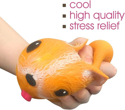 ArtCreativity Dog Squeeze Toys, Set of 4, Cute Stress Relief Toys for Kids and Adults, Dog Party Favors, Calming Sensory Toys for Autism, Goodie Bag Fillers, Stocking Stuffers for Boys and Girls