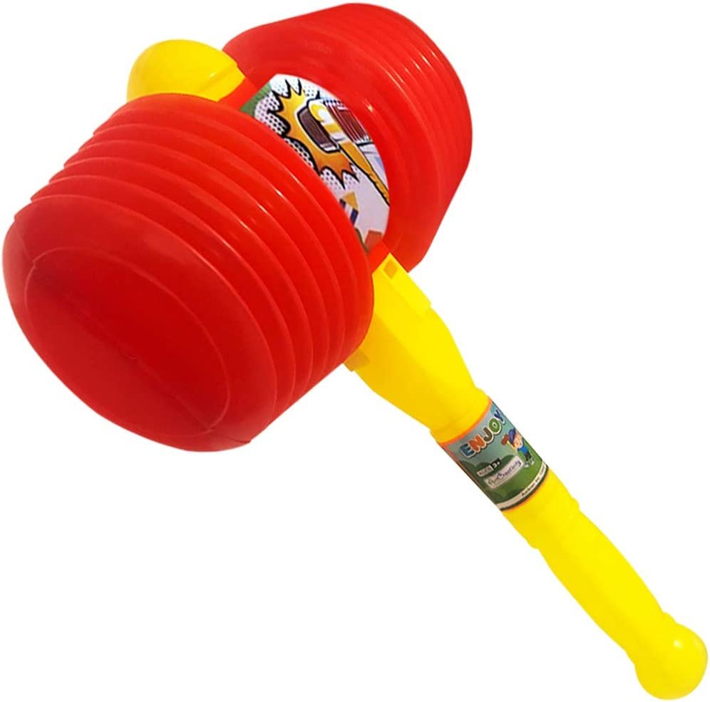 Giant Squeaky Hammer, Jumbo 17" Kids’ Squeaking Hammer Pounding Toy, Clown, Carnival, and Circus Birthday Party Favors, Best Gift for Boys and Girls Ages 3 Plus