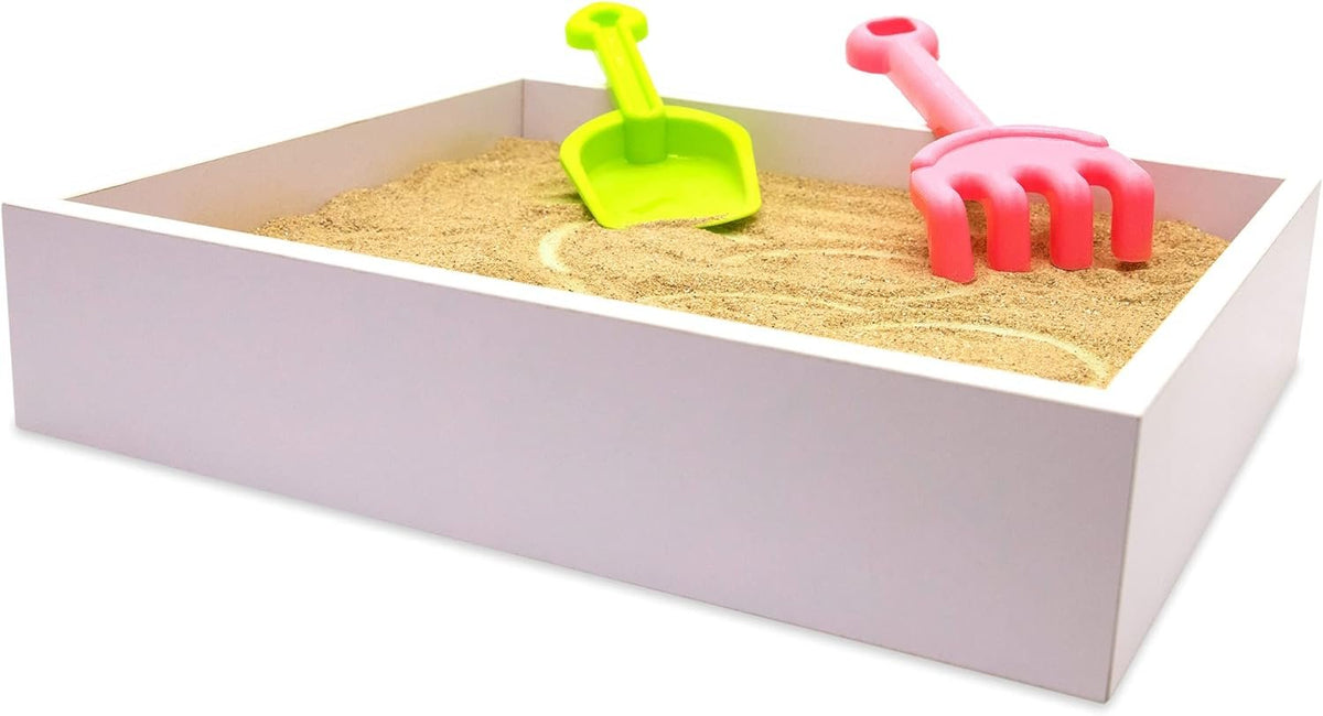 Task Box Sand Wood Sand Painting Light Box for Kids, Table LED Sandbox with 3 Light ...