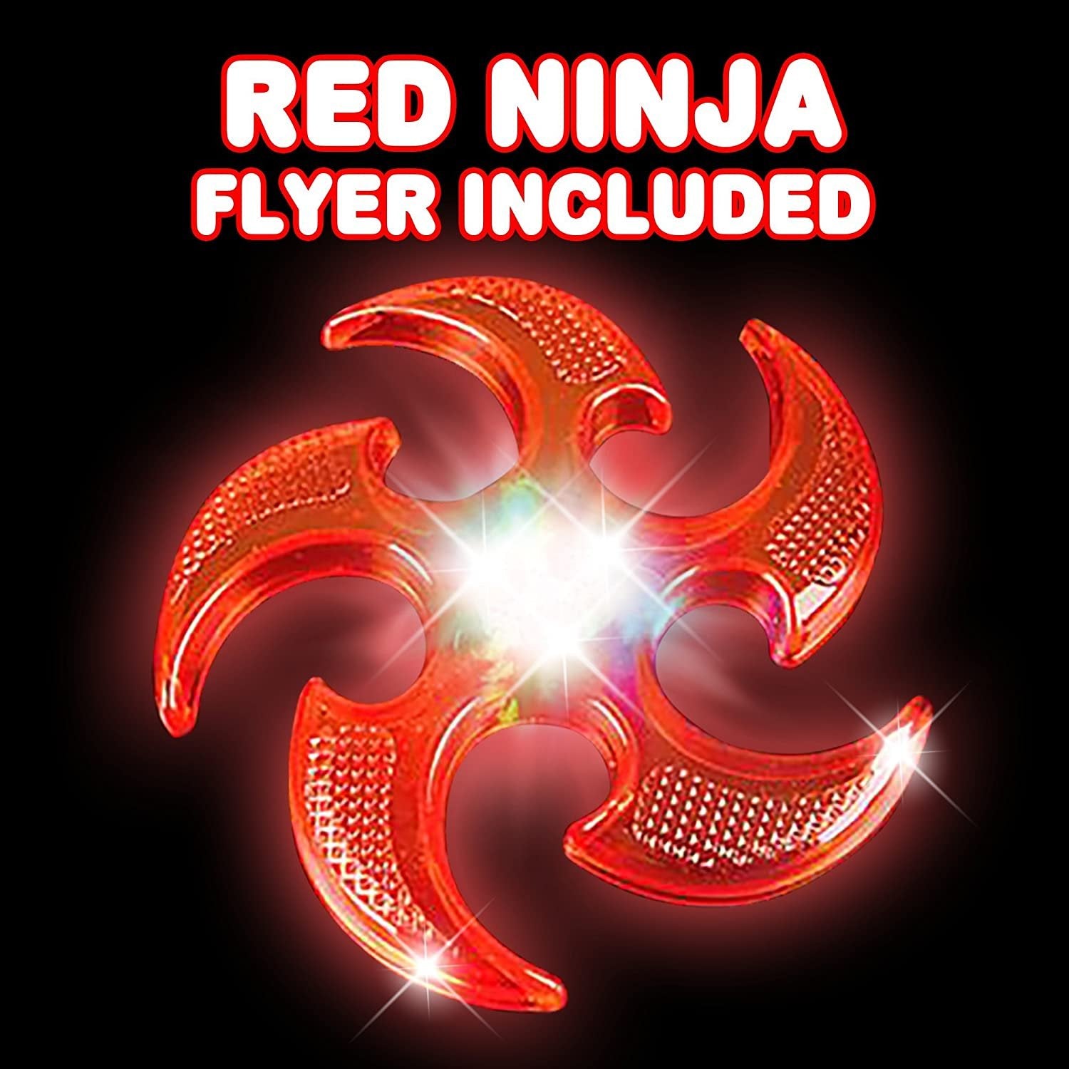 Light Up Ninja Star Flying Disc - Pack of 2, Summer Toy