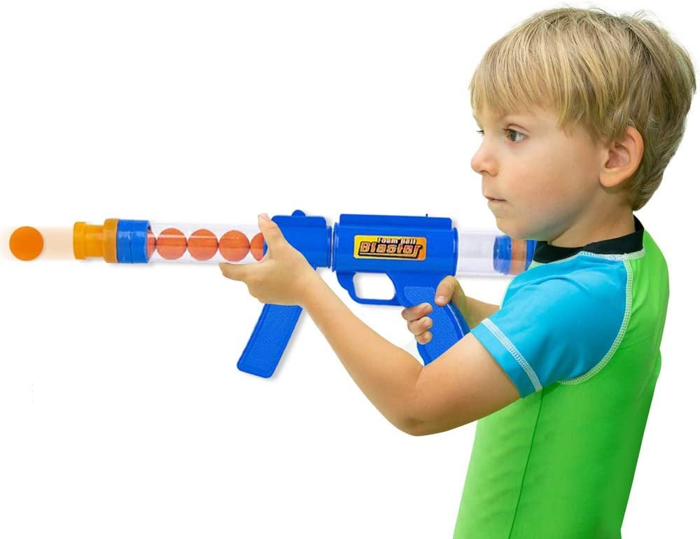ArtCreativity Foam Ball Launcher with 8 Balls, Pump Action Shooting Toy Blaster for Kids, Outdoor Summer Fun, Fetch Toy for Dogs, Best Holiday or Birthday Gift for Boys and Girls