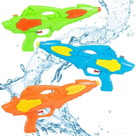 ArtCreativity Space Water Squirt Guns for Kids, Toddlers and Adults - Set of 3, 12 Inch Blaster Toys for Swimming Pool, Beach and Outdoor Summer Fun, Cool Birthday Party Favors for Boys and Girls