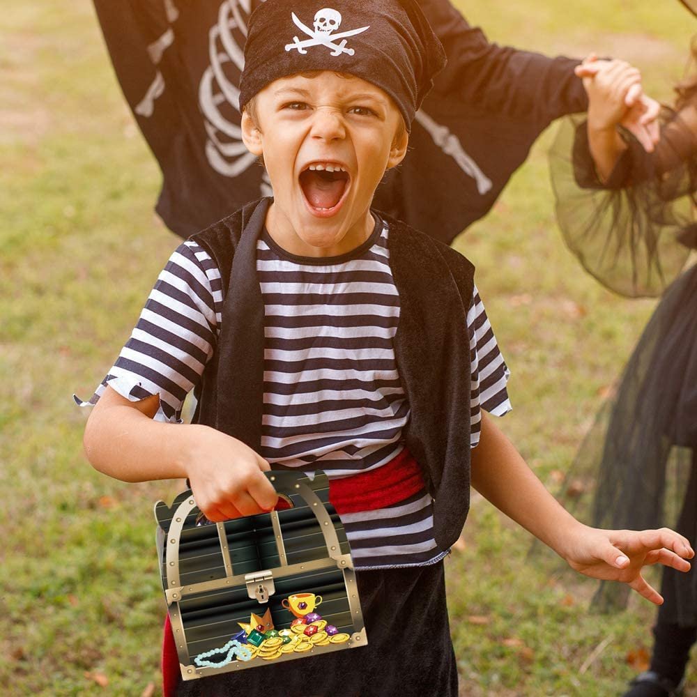 Treasure Chest Treat Boxes for Candy, Cookies and Party Favors
