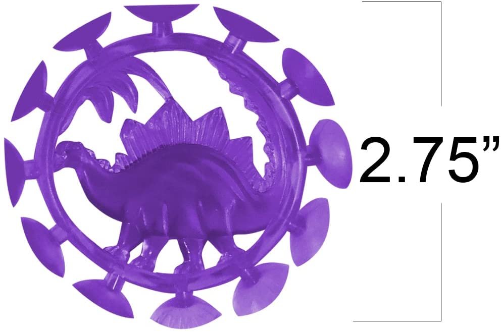 Dinosaur Mini Flying Discs for Kids, Set of 24, Dino Flying Discs with a Suction Design, Dinosaur Toys for Kids That Encourage Active Fun, Dinosaur Party Favors and Pinata Stuffers