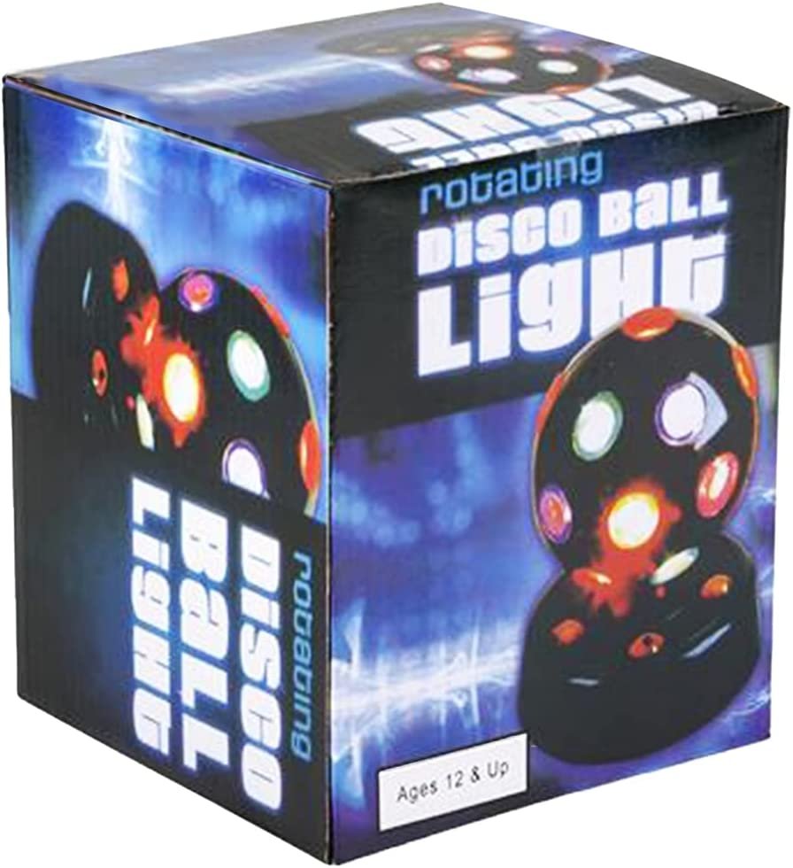 Revolving Disco Light for Kids and Adults, 1PC, Multi-Colored LED Party Disco Lighting, Perfect for Room Decor, Wedding Reception Decorations, Great Birthday & Holiday Present