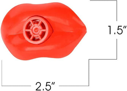 ArtCreativity Red Lip Siren Whistles for Kids, Bulk Pack of 72, Durable Plastic Noise Maker Party Whistles, Birthday Party Favors, Goodie Bag Fillers, Treasure Box Prizes