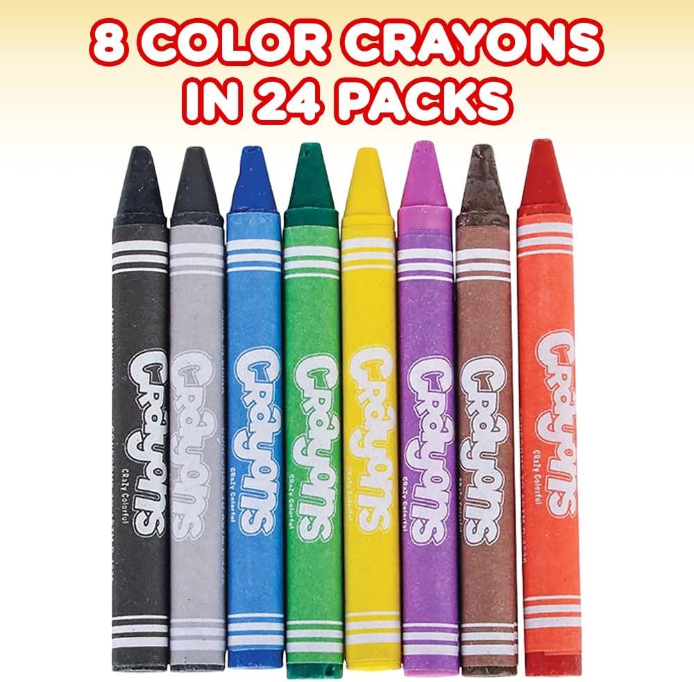 Mega Crayons Set - 192 Crayons Set - Artistic Crafts and Supplies - Fun Party Favor and Prize for Kids Ages 3+