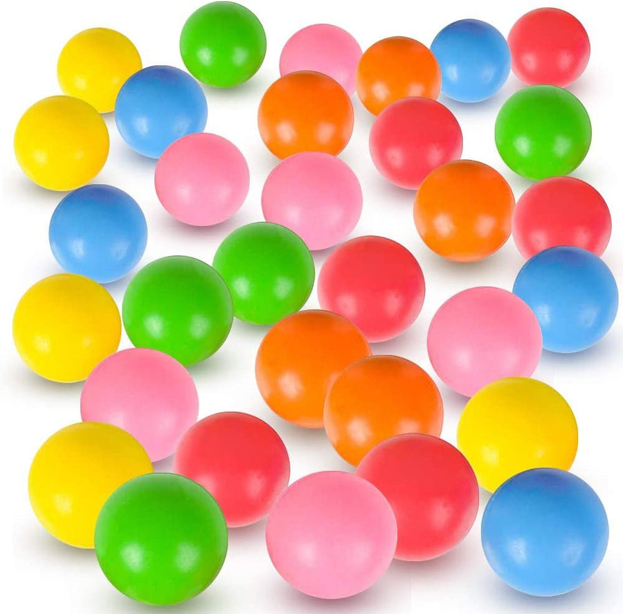 High Bounce Balls for Kids, Set of 144 Bouncing Balls, Variety of Solid Colors and Extra-High Bounce, Birthday Party Favors, Goodie Bag Fillers, Fun Assorted Colors