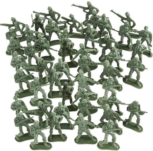 ArtCreativity Little Green Army Men Toy Soldiers, Bulk Pack of 144 Military Toys Figurines, Plastic Army Guys Playset, Action Figures in Assorted Poses, Fun Gift and Party Favors for Boys and Girls