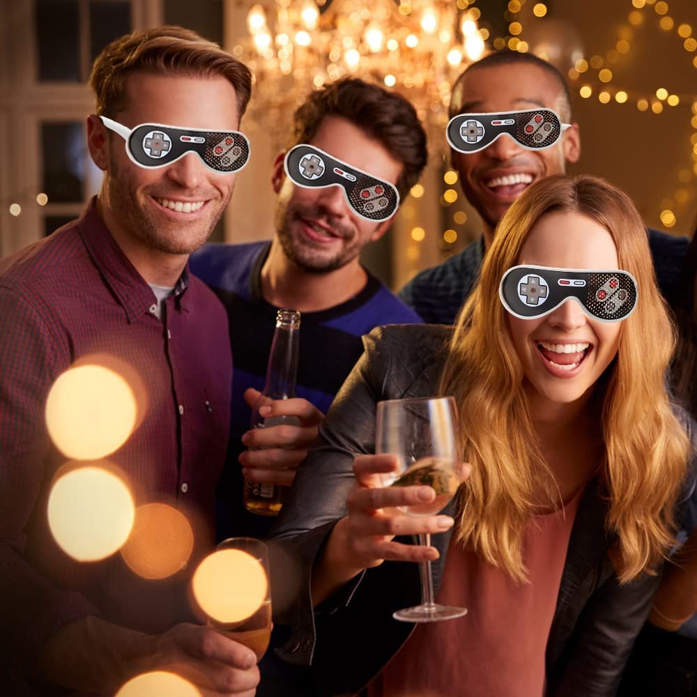 Controller Toy Glasses, Set of 4, Cool Glasses for Kids with Retro Con · Art Creativity