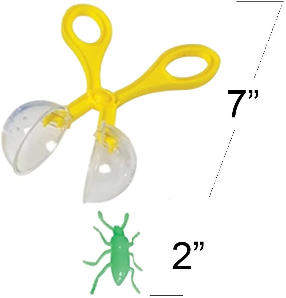 2 Pcs Plastic Bug Insect Catcher 2 Pcs Plastic Bug Scissors Tongs