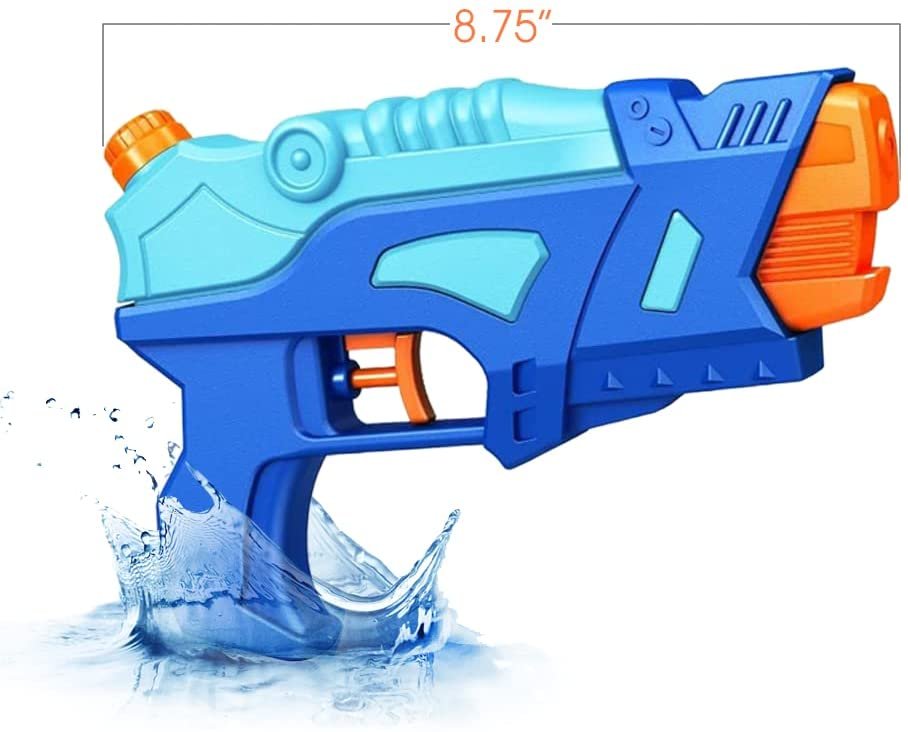 ArtCreativity Water Blasters, Set of 2, Water Squirt Guns for Kids in Vibrant Colors, Futuristic Water Shooting Pistols, Toys for Swimming Pool, Beach and Outdoor Summer Fun