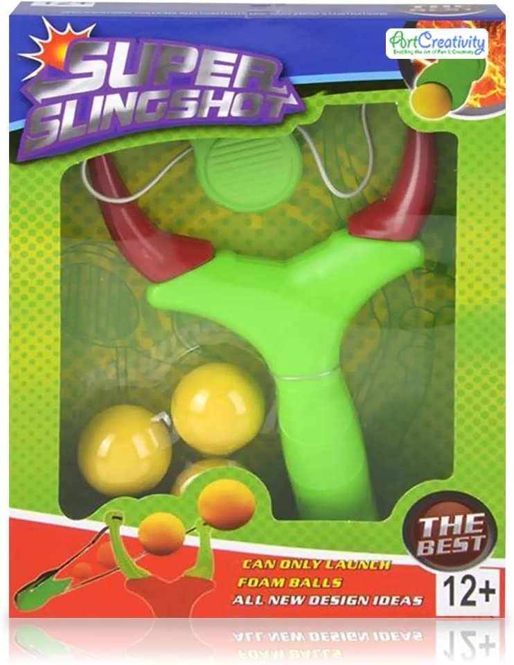 Slingshot for Kids with Foam Balls, Outdoor Toys for Boys and