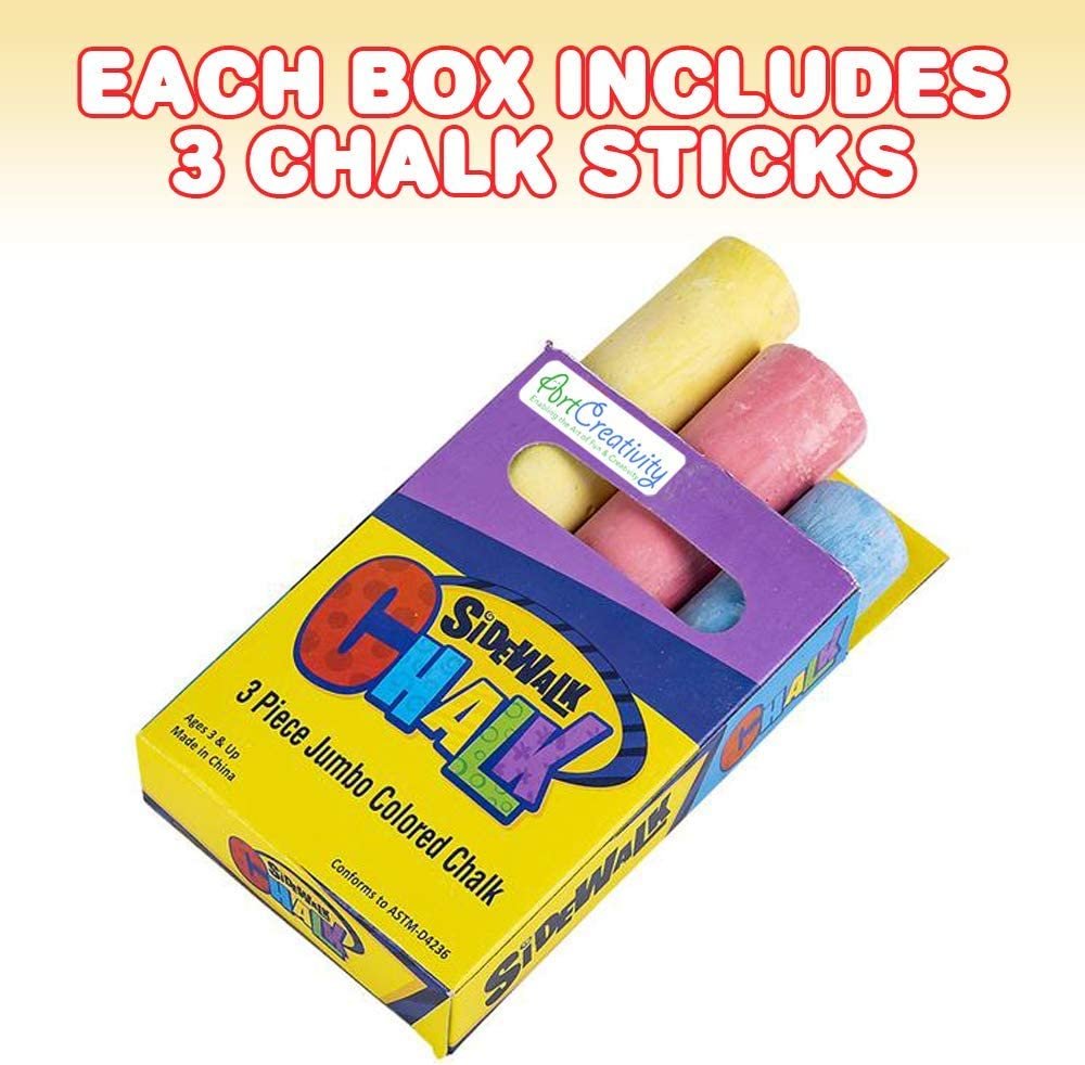ArtCreativity Mini Chalk Set for Kids, 24 Boxes, Each Box Has 12 Blackboard  Chalk Sticks, Non-Toxic Art and Craft Supplies, Birthday Party Favors for  Boys and Girls, Goody Bag Fillers, Classroom Gift 