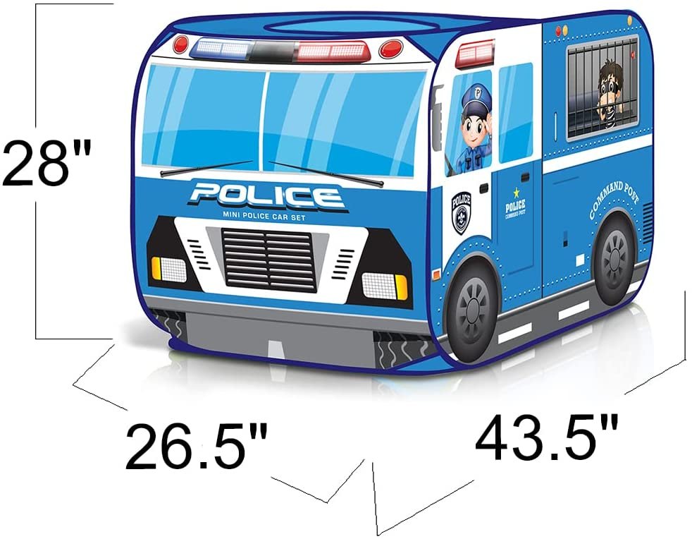 tent police Police Car Tent with Carry Bag, Pop Up Indoor Tent for Kids, Police Of · Art Creativity