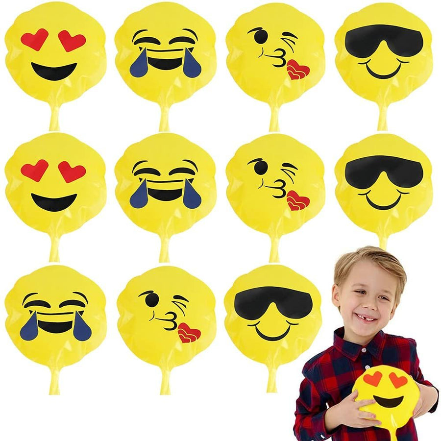 Emoticon Whoopee Cushions, Set of 12, Fun Whoopee Noise Makers for Kids and Adults, 100% Non-Toxic Prank Toy, Novelty Gag Joke Gift, Birthday Party Favors for Boys and Girls