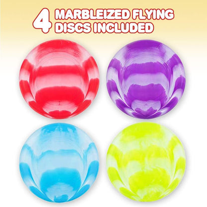 ArtCreativity Flying Disc Saucer Toys - Set of 4-10.5 Inch Flyer Disks for Kids and Adults - Durable Plastic - Fun Summer Outdoor Activity Game for Boys, Girls - Camping, Birthday Party Favors