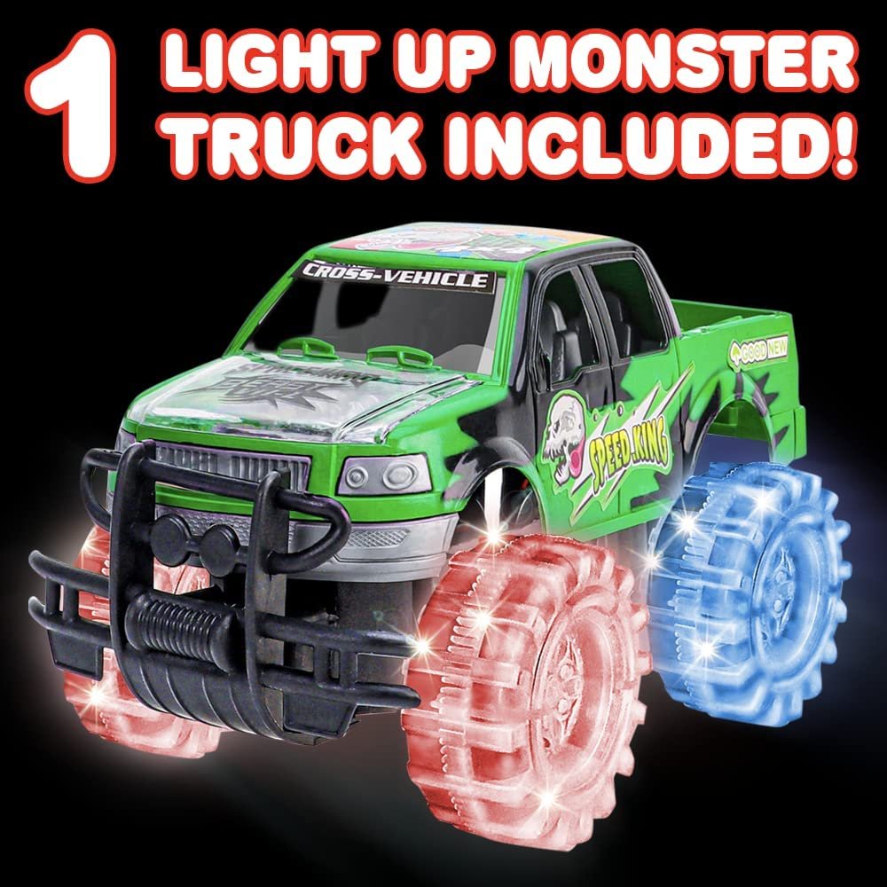 Light Up Green Monster Truck 1 Piece 8