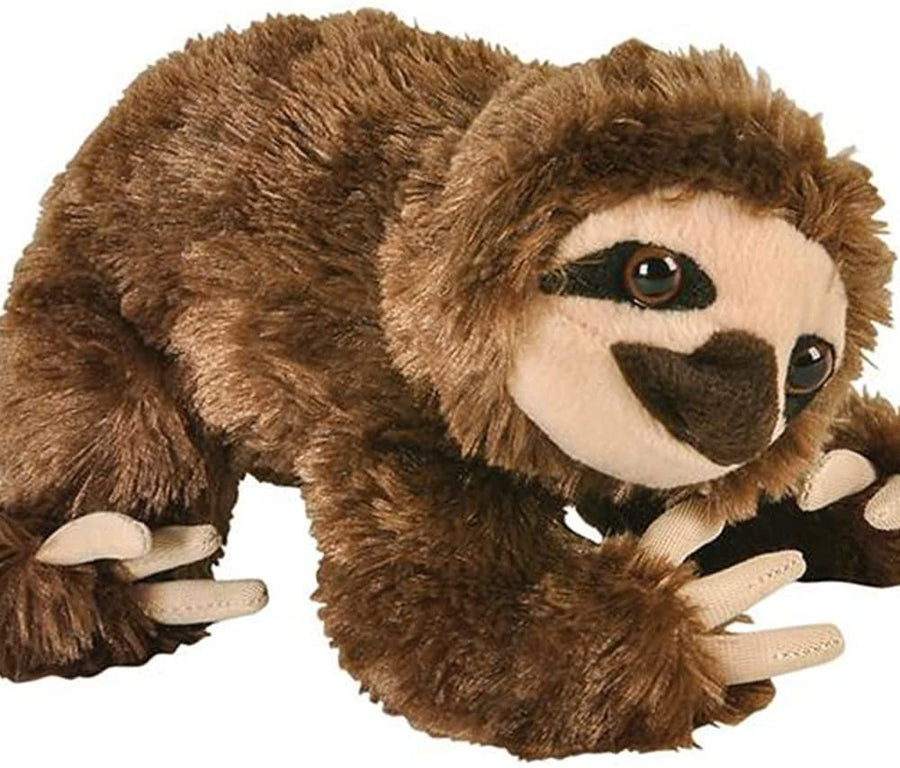 Brown Sloth Plush Toy, 1pc, Soft Stuffed Sloth Toy for Kids with Hard Plastic Eyes, Home and Nursery Animal Decorations, Birthday Idea, 7.25"es Long