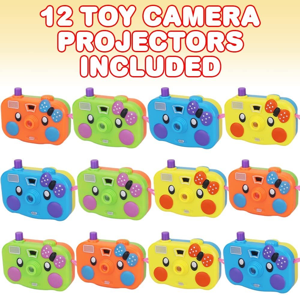 2 in 1 Viewfinder Camera with Projector, Set of 12, Battery Operated P