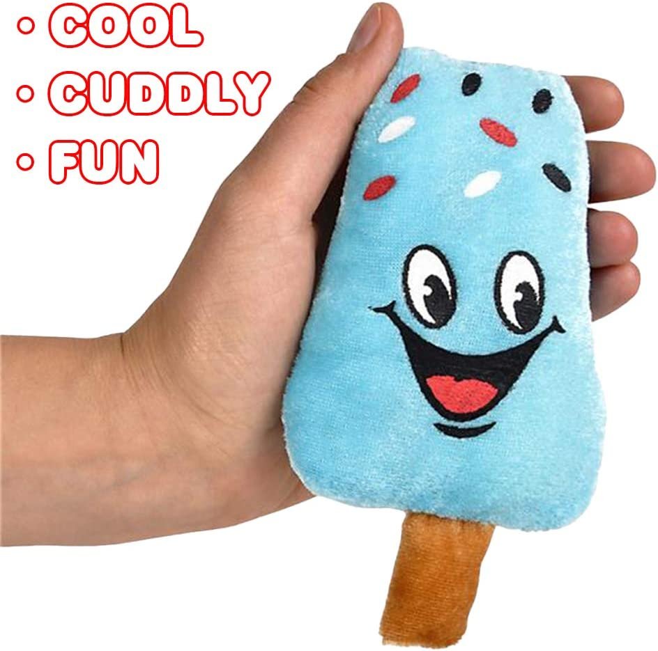 Plush Ice Cream Toys for Kids, Set of 12, Soft and Cuddly Soft Stuffed Toys, Includes Assorted Colors and Designs, Plush Party Favors for Kids, Cute Ice Cream Theme Decorations