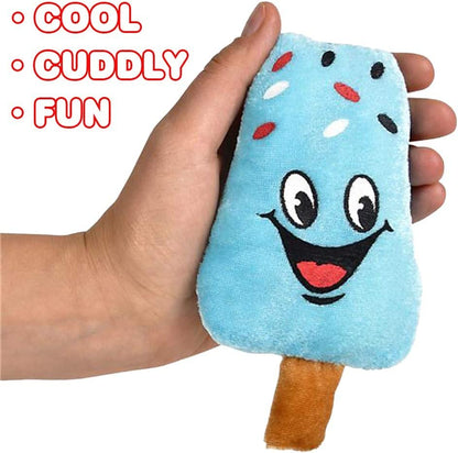 ArtCreativity Plush Ice Cream Toys for Kids, Set of 12, Soft and Cuddly Soft Stuffed Toys, Includes Assorted Colors and Designs, Plush Party Favors for Kids, Cute Ice Cream Theme Decorations