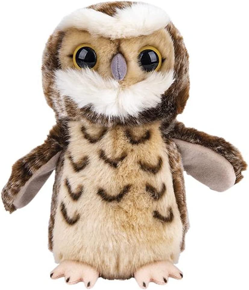 Burrowing Owl Plush Toy, 1PC, Soft Stuffed Owl Toy for Kids, Cuddly Animal Plush Toy with Hard Plastic Eyes, Cute Nursery Décor, Barn Theme Party Decorations, Great Gift Idea