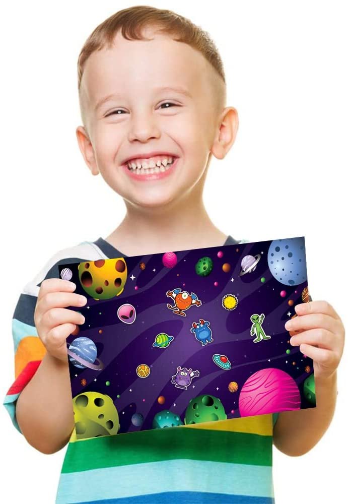  ArtCreativity Space Sticker Assortment, 100 Sticker Sheets of  Assorted Space Themed Stickers, Kids' Arts and Crafts Supplies, Great  Birthday Party Favors, Goodie Bag Fillers for Kids : Toys & Games