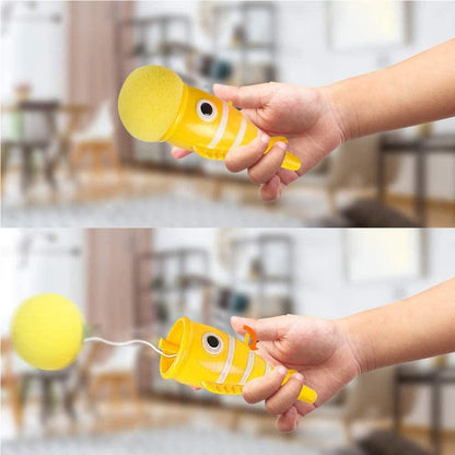 ArtCreativity Clownfish Launchers, Pack of 12, 6 Inch Foam Ball Launchers in Assorted Colors, Squeeze & Pop Game, Birthday Party Favors for Kids, Goodie Bag Fillers, Carnival Prize