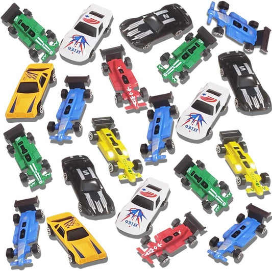 ArtCreativity 25 Pc-Diecast-Toy Car Set, Durable-Diecast-Mini Racers in Assorted Designs, Cool Birthday Party Favors for Kids, Best Birthday Gift for Boys and Girls