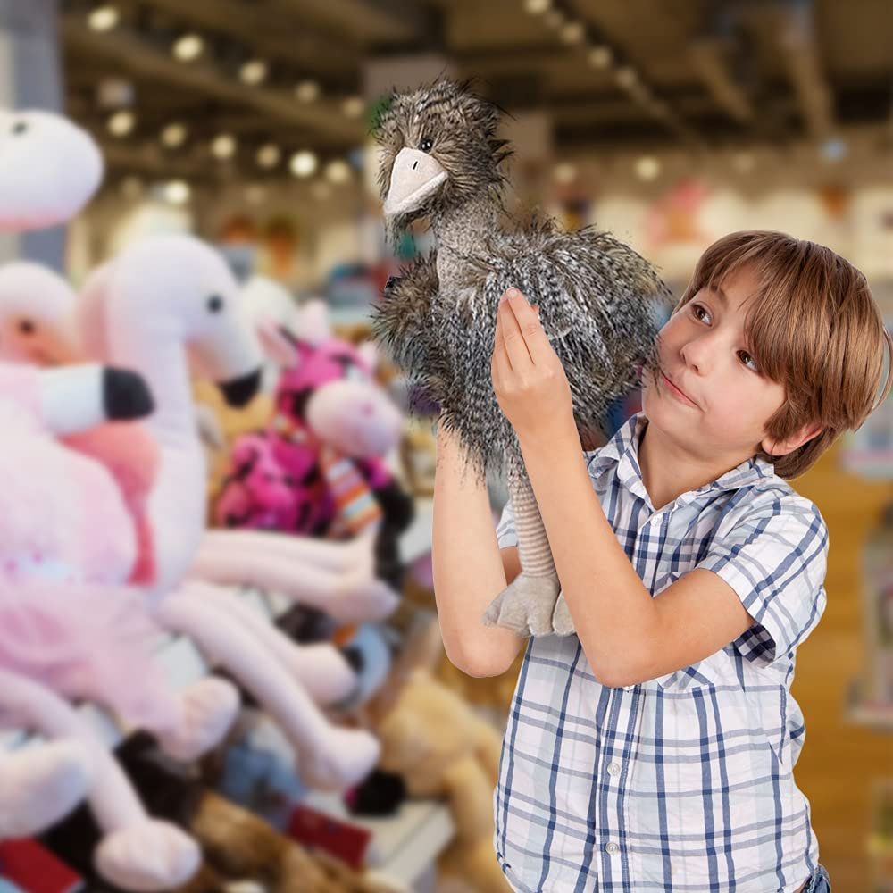 Emu Plush Toy for Kids, 1PC, Long Hair Stuffed Ostrich Toy, Soft and Huggable Kids’ Stuffed Toys, Cute Nursery Décor, Girls’ and Boys’ Room Animal Decorations