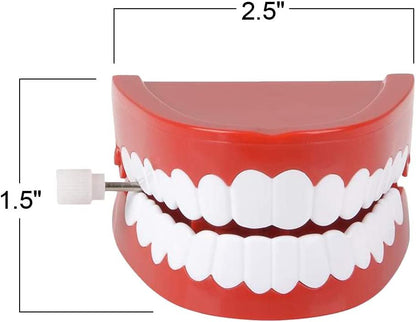 ArtCreativity Chattering Teeth Wind Up Toy, Set of 6, Windup Chomping Toy Mouth, Dental Tooth Party Decorations, Fun Birthday Party Favors for Kids, Dentist Office Toys, Joke Gag Gift