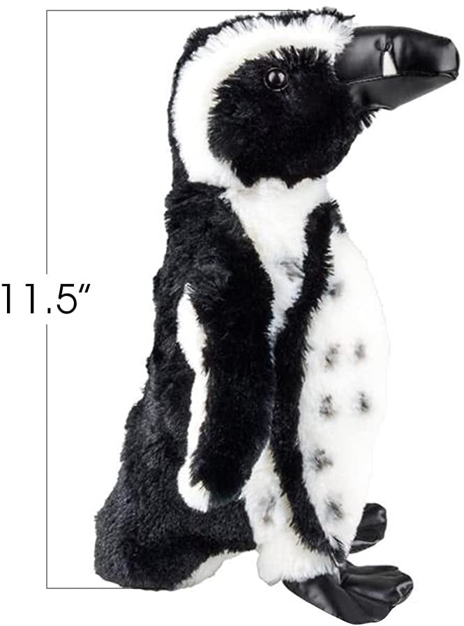 Penguin Plush Toy, 1 PC, Black and White Penguin Stuffed Animal with Faux Leather Feet, Cuddly Animal Stuffed Toys for Kids, Cute Nursery and Playroom Décor, Great Gift Idea