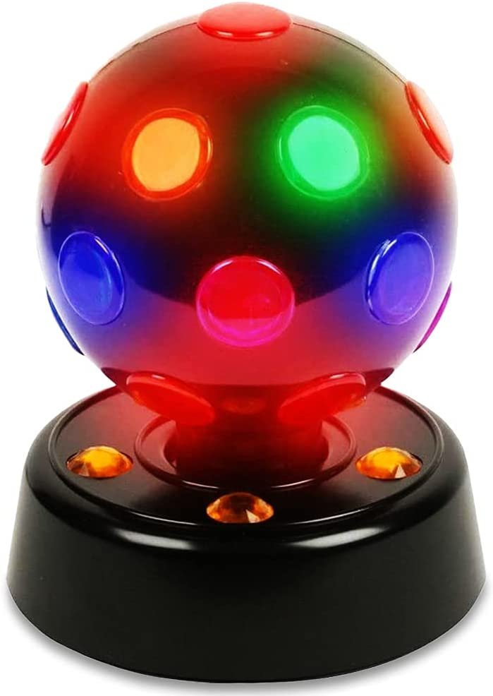 Revolving Disco Light for Kids and Adults, 1PC, Multi-Colored LED Party Disco Lighting, Perfect for Room Decor, Wedding Reception Decorations, Great Birthday & Holiday Present