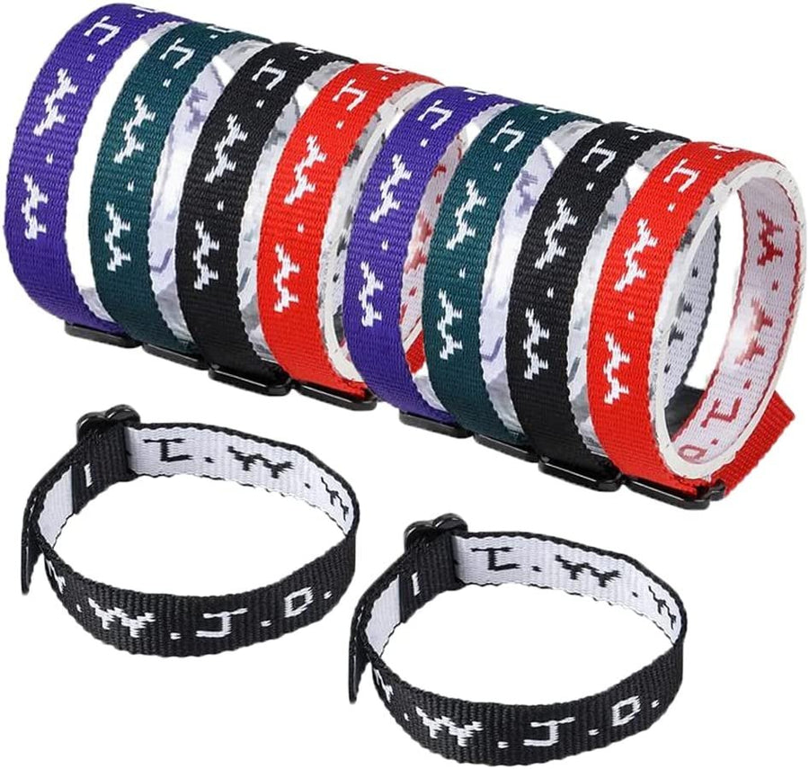 W.W.J.D. Webbing Bracelets - Pack of 24 - What Would Jesus Do Wrist Band - Universal Size - WWJD Bands - Four Assorted Colors - Religious Party Favors for Boys and Girls